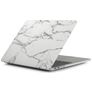Mobigear Marble MacBook Pro 16 Zoll (2021-2026) Hardcase Hülle MacBook Case - Weiß - Model A2485 / A2780 / A2991 / A3186 / A3428 / A3429