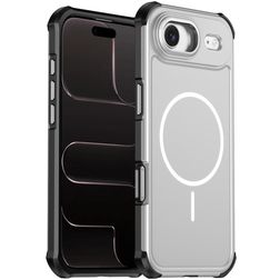 Mobigear Airbag Shockproof iPhone Air MagSafe Hülle Hardcase Backcover Stoßfest - Silber