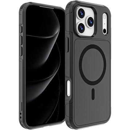 Mobigear Traveller iPhone 17 Pro Max MagSafe Hardcase Backcover - Schwarz