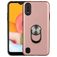 Mobigear Armor Ring Samsung Galaxy A01 Hülle Hardcase Backcover Stoßfest mit Ringhalter - Roségold