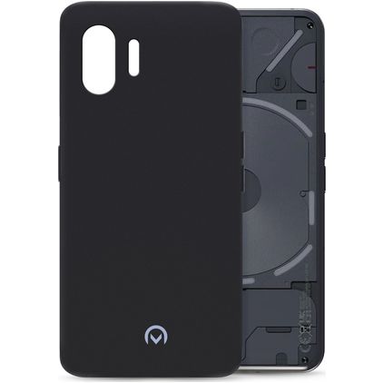 Mobilize Rubber Gelly Nothing Phone (2) Hülle Flexibles TPU Backcover - Matt Black