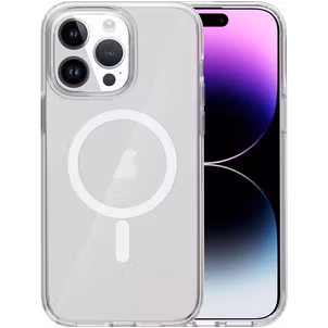 Mobigear Crystal Durchsichtig iPhone 15 Pro Max MagSafe Hülle Hardcase Backcover - Transparent