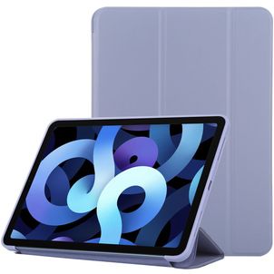 Mobigear Tri-Fold Gel iPad Air 5 (2022) Hülle TPU,Kunstleder Klapphülle - Lila