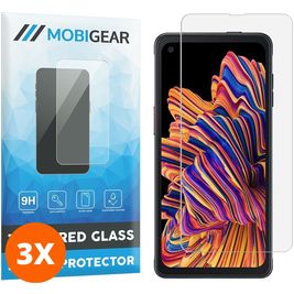 Mobigear Samsung Galaxy Xcover Pro Panzerglas Gehärtetes Glas Displayschutz - Hüllenfreundlich (3er Pack)