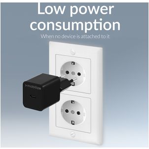 Mobilize Single USB-C Ladegerät Power Delivery 20W - Schwarz