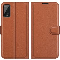 Mobigear Classic Wiko Power U20 Hülle Klapphülle Geldbörse - Braun