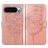 Mobigear Butterfly Google Pixel 9 Hülle Klapphülle Geldbörse - Roségold