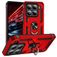 Mobigear Armor ring Xiaomi 15 Hülle Hardcase Backcover Stoßfest mit Ringhalter - Rot