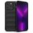 Mobigear Bumpy iPhone 14 Pro Max Hülle Flexibles TPU Backcover - Schwarz