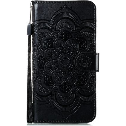 Mobigear Mandala Huawei P40 Pro Hülle Klapphülle Geldbörse - Schwarz