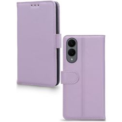 Mobilize Premium Gelly Samsung Galaxy S25 Edge Klapphülle Portemonnaie - Lila