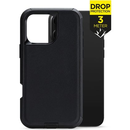 Mobilize Defender iPhone 16 Pro Max Hülle Hardcase Backcover Stoßfest - Schwarz