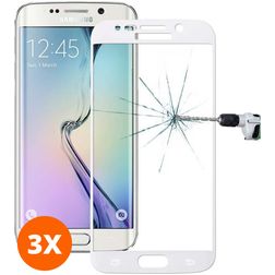Mobigear Premium Samsung Galaxy S6 Edge Plus Panzerglas Gehärtetes Glas Displayschutz - Hüllenfreundlich - Weiß (3er Pack)
