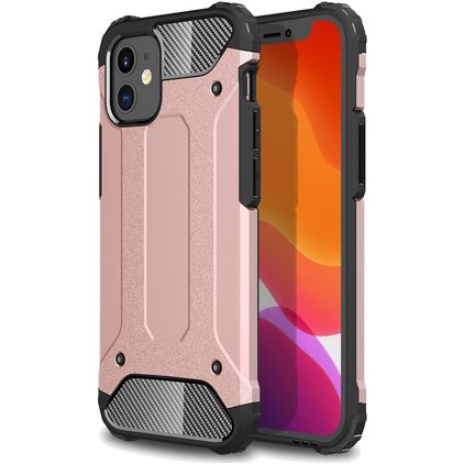 Mobigear Outdoor iPhone 12 Mini Hülle Hardcase Backcover Stoßfest - Roségold