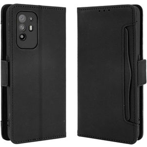 Mobigear Slide Wallet OPPO A94 5G Klapphülle Portemonnaie - Schwarz