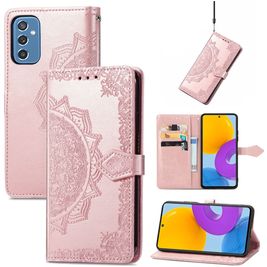 Mobigear Mandala Samsung Galaxy M52 Hülle Klapphülle Geldbörse - Roségold