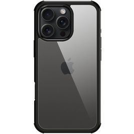 Valenta Full Cover iPhone 16 Pro Hülle Gehärtetes Glas Backcover Stoßfest - Schwarz