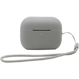 Mobigear Lanyard Apple AirPods Pro 2 Hülle Flexibles Silikon - Grau
