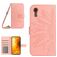 Mobigear Sunflower Samsung Galaxy Xcover 7 Hülle Klapphülle Geldbörse - Pink
