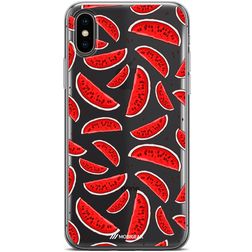 Mobigear Design iPhone XS Max Hülle Flexibles TPU Backcover - Wassermelone