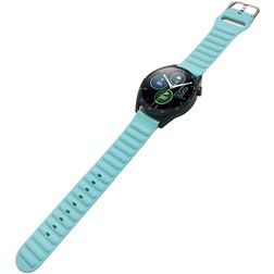 Mobigear Bumpy Silikon Smartwatch Armband Dornschließe - 22-mm-Universalanschluss - Blau