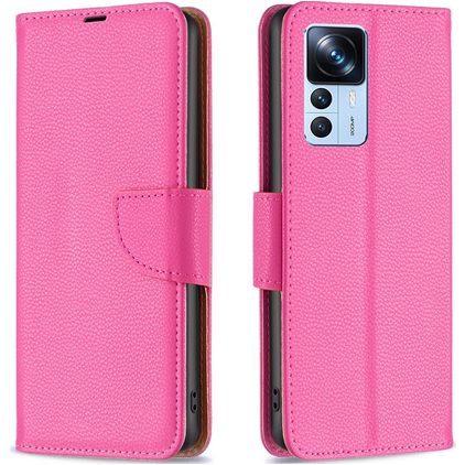 Mobigear Wallet Xiaomi 12T Pro Hülle Klapphülle Geldbörse - Magenta
