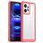Mobigear Crystal Xiaomi Redmi Note 12 Hülle Hardcase Backcover - Transparent / Rot