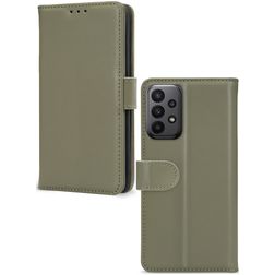Mobilize Premium Gelly Wallet Samsung Galaxy A23 Hülle Klapphülle Geldbörse - Grün