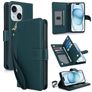 Mobigear Wallet iPhone 15 Hülle Klapphülle Geldbörse - Grün