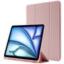Mobigear Tri-Fold Gel iPad Air 11 Zoll (2026) Hülle TPU,Kunstleder Klapphülle + Stifthalter - Pink