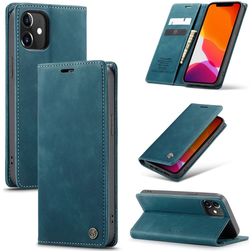 Caseme 013 iPhone 12 Pro Hülle Klapphülle Geldbörse - Blau
