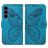 Mobigear Butterfly Samsung Galaxy S26 FE Hülle Klapphülle Geldbörse - Blau