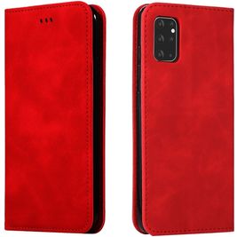 Mobigear Retro Slim Samsung Galaxy S20 Plus Hülle Klapphülle Geldbörse - Rot