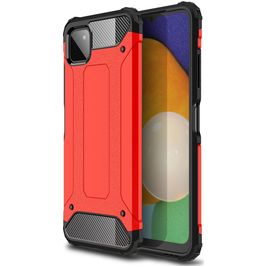 Mobigear Outdoor Samsung Galaxy A22 5G Hülle Hardcase Backcover Stoßfest - Rot