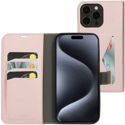 Mobiparts Classic Wallet iPhone 15 Pro Max Hülle Klapphülle Geldbörse - Pink