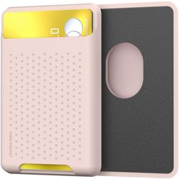 Mobigear Pocket Silikon Kartenetui - 2 Karten - MagSafe Kompatibel - Pink