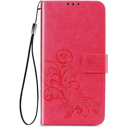 Mobigear Clover Samsung Galaxy S20 FE Hülle Klapphülle Geldbörse - Magenta