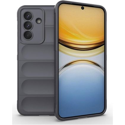 Mobigear Bumpy Samsung Galaxy A37 Hülle Flexibles TPU Backcover - Grau
