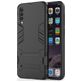 Mobigear Armor Stand Samsung Galaxy A50 Hülle Hardcase Backcover Stoßfest mit Ständer - Schwarz