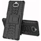 Mobigear Tire Sony Xperia 10 Hülle Hardcase Backcover Stoßfest mit Ständer - Schwarz