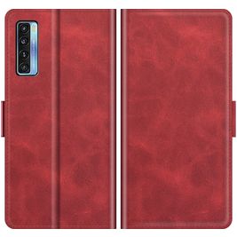 Mobigear Slim Magnet TCL 20L Plus Hülle Klapphülle Geldbörse - Rot