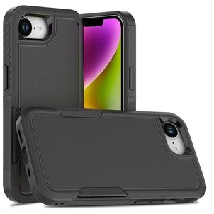 Mobigear Heavy Armor iPhone 16e Hülle Hardcase Backcover Stoßfest - Schwarz