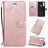 Mobigear Butterfly Xiaomi Redmi Note 8T Hülle Klapphülle Geldbörse - Roségold
