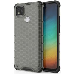 Mobigear Honeycomb Xiaomi Redmi 9C Hülle Hardcase Backcover Stoßfest - Grau