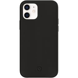 Valenta Snap Luxe iPhone 12 Mini Hülle Echtes Leder Backcover - Schwarz