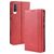 Mobigear Sensation Samsung Galaxy A70 Hülle Klapphülle Geldbörse - Rot