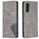 Mobigear Rhombus Slim Samsung Galaxy S25 FE Klapphülle - Grau