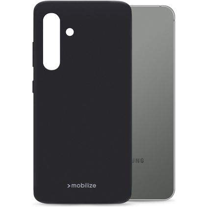 Mobilize Rubber Gelly Samsung Galaxy S24 Plus Hülle Flexibles TPU Backcover - Matt Black