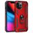 Mobigear Armor Ring iPhone 13 Pro Hülle Hardcase Backcover Stoßfest mit Ringhalter - Rot