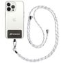Mobigear Lanyard Universal-Handykette einstellbar - Schwarz / Weiß